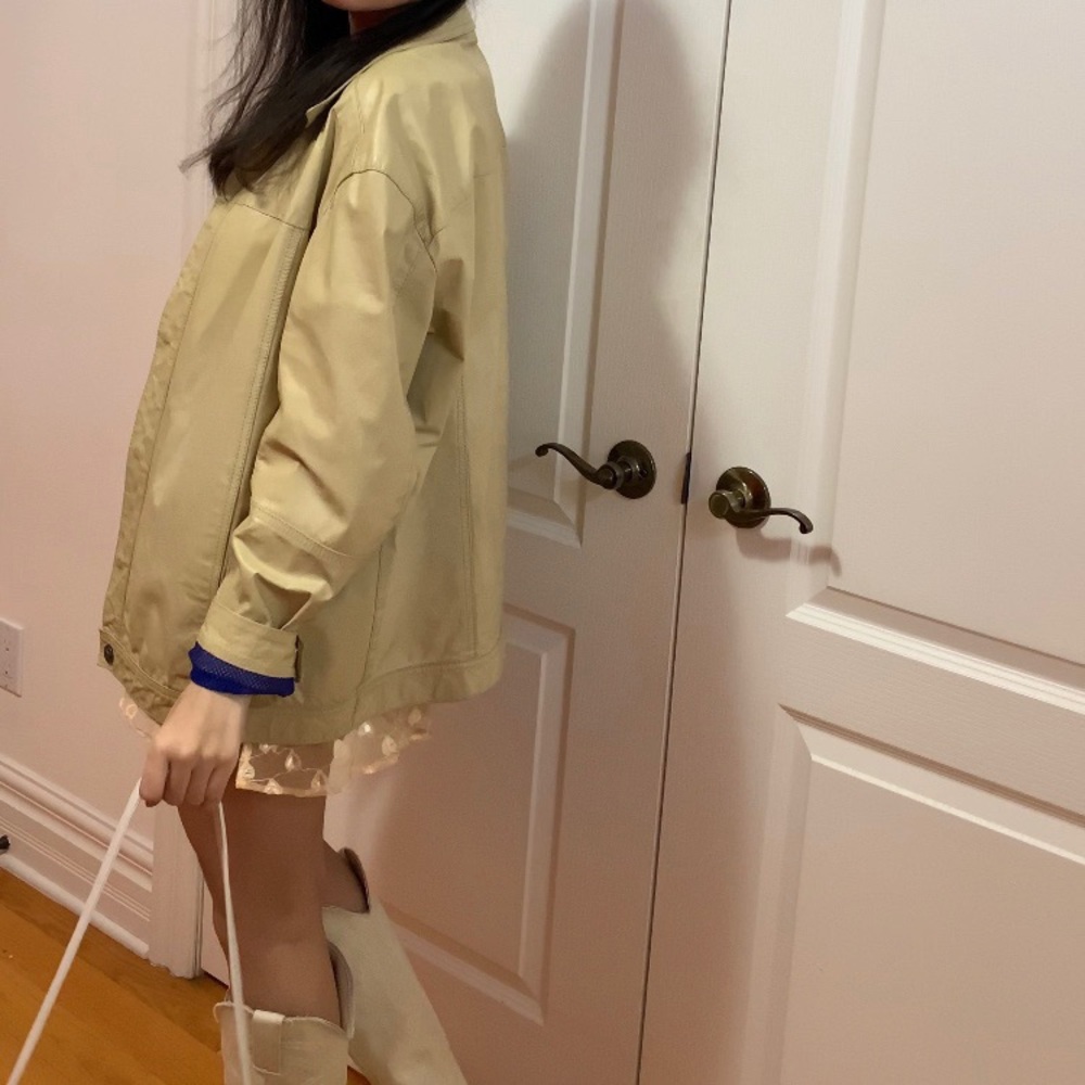 Tan Versace leather jacket - Picture 3 of 3